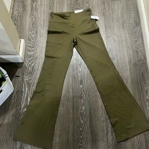 Flare leg high rise legging